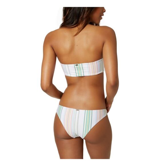 NWT O'NEILL Women's Multi Color Tie Dreamland Beach Bandeau Swimsuit Top L - Picture 2 of 4